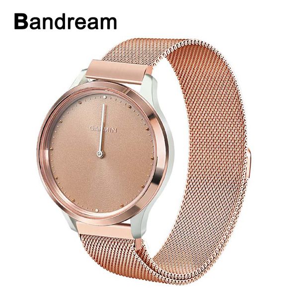 milanese loop stainless steel watchband for garmin vivomove / vivomove hr watch band magnet strap rose gold belt wrist bracelet, Black;brown
milanese loop stainless steel watchband for garmin vivomove / vivomove hr watch band magnet strap rose gold belt wrist bracelet, Black;brown
