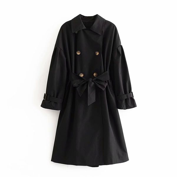 2019 new women trench coat casual lapel neck long sleeve khaki trench double breasted with belt england style overcoat, Tan;black
2019 new women trench coat casual lapel neck long sleeve khaki trench double breasted with belt england style overcoat, Tan;black