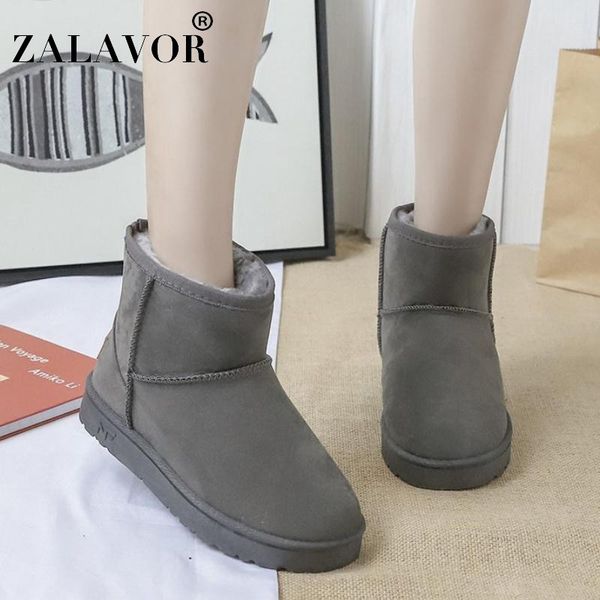 zalavor 4 color winter plush fur ankle snow boots round toe keep warm cotton shoes women short boots flats footwear size 36-40, Black
zalavor 4 color winter plush fur ankle snow boots round toe keep warm cotton shoes women short boots flats footwear size 36-40, Black