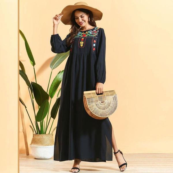 ethnic clothing floral embroidery women dress side split vestido plus size abaya kaftan dubai robe african dashiki moroccan gown vkdr20, Red
ethnic clothing floral embroidery women dress side split vestido plus size abaya kaftan dubai robe african dashiki moroccan gown vkdr20, Red