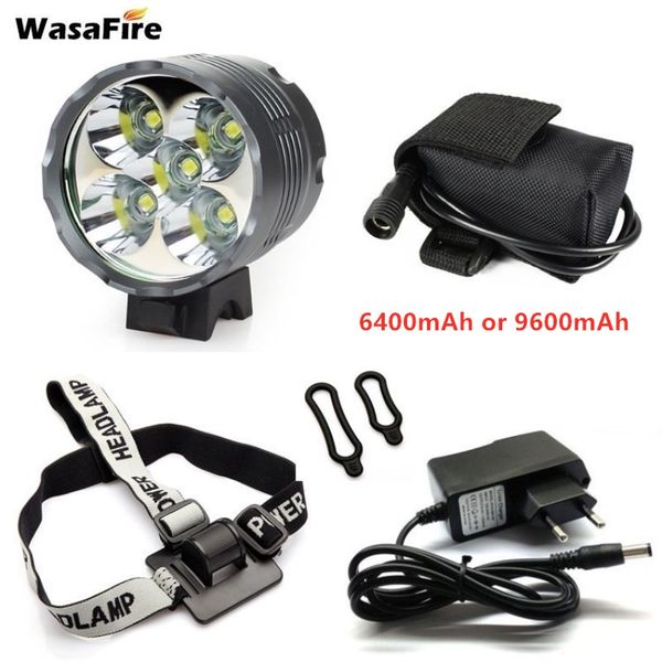 5*t6 led bicycle light 7000lm bike front light mtb head lamp cycling headlight lantern + 8.4v charger + 18650 battery pack
5*t6 led bicycle light 7000lm bike front light mtb head lamp cycling headlight lantern + 8.4v charger + 18650 battery pack