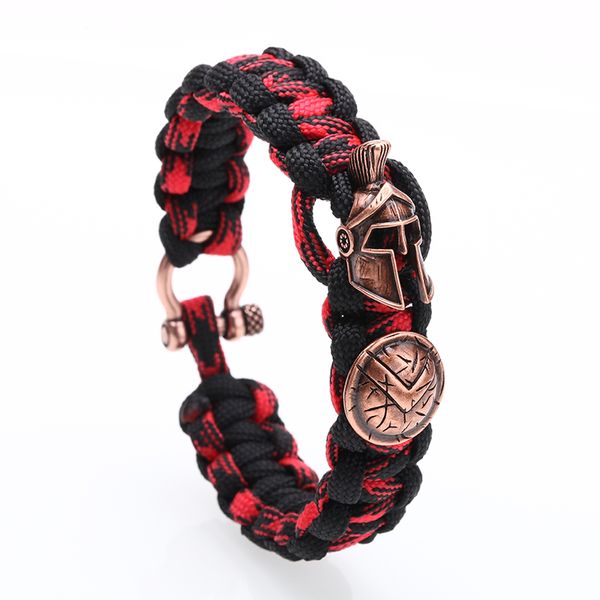 charm bracelet men bracelet for women spartan helmet braided boho paracord bracelets skull paracord bracelets pulseira masculina, Black
charm bracelet men bracelet for women spartan helmet braided boho paracord bracelets skull paracord bracelets pulseira masculina, Black
