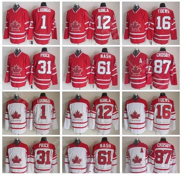 team canada ice hockey vintage 1 roberto luongo jersey 16 jonathan toews 61 rick nash 12 jarome iginla 31 carey price sidney crosby, Black;red
team canada ice hockey vintage 1 roberto luongo jersey 16 jonathan toews 61 rick nash 12 jarome iginla 31 carey price sidney crosby, Black;red