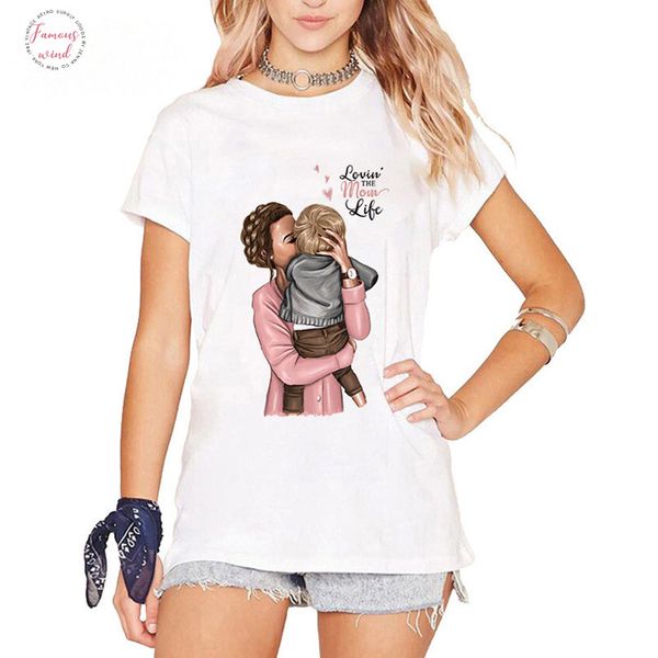 2019 lovin the mom crew neck life cute female t shirt mama summer girl korean fashion clothing streetwear women vogue t shirts, White
2019 lovin the mom crew neck life cute female t shirt mama summer girl korean fashion clothing streetwear women vogue t shirts, White