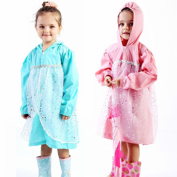 2019 cute small waterproof nylon rain coat princess lace star children girls windproof poncho kindergarten student baby raincoat
2019 cute small waterproof nylon rain coat princess lace star children girls windproof poncho kindergarten student baby raincoat