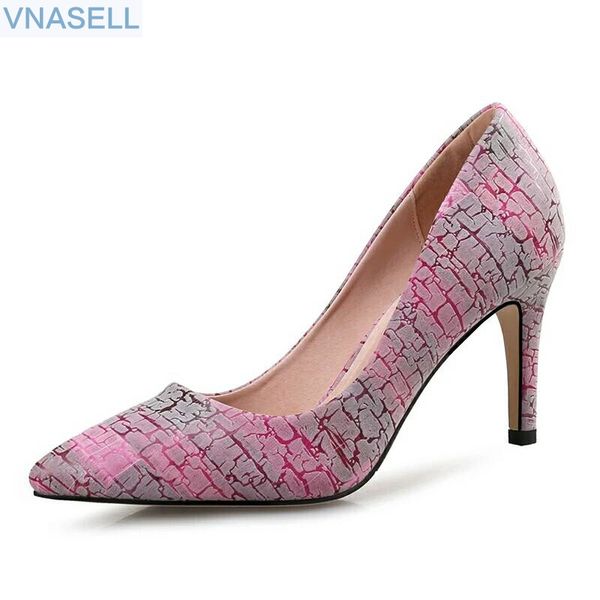 2019 new high heel stiletto women's shoes wild pointed with ol single shoes color matching low heel leather small size, Black
2019 new high heel stiletto women's shoes wild pointed with ol single shoes color matching low heel leather small size, Black