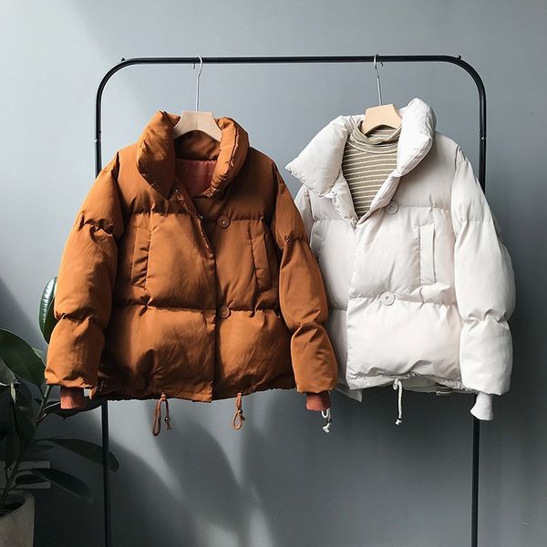 winter parkas women overcoat jacket casual turtleneck cotton-padded clothes loose cotton solid color outwear warm parkas, Black
winter parkas women overcoat jacket casual turtleneck cotton-padded clothes loose cotton solid color outwear warm parkas, Black