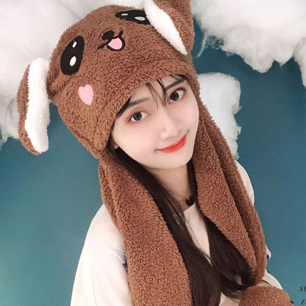 womens embroidery earflap hat with airbag jumping ears fluffy plush 3 in 1 cap scarf gloves winter p props toys, Blue;gray
womens embroidery earflap hat with airbag jumping ears fluffy plush 3 in 1 cap scarf gloves winter p props toys, Blue;gray