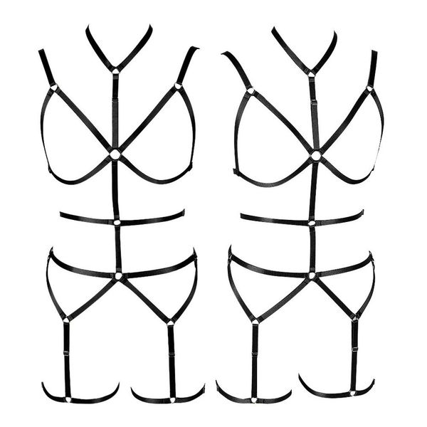 hollow out black straps full body lingerie belt cage plus size elastic party rave harajuku punk harness garter set women, Black;white
hollow out black straps full body lingerie belt cage plus size elastic party rave harajuku punk harness garter set women, Black;white