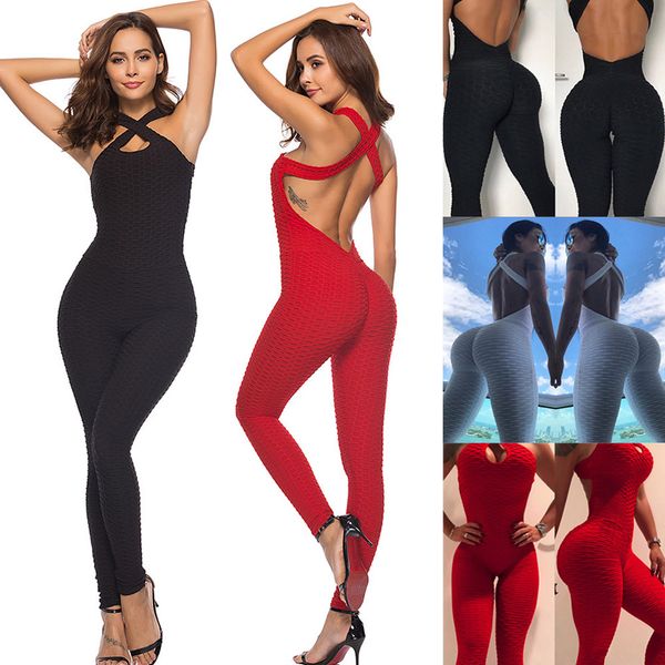 2019 women polyester elastic waist full length sport yoga jumpsuit running fitness quick drying workout pants elastic slim pants, White;red
2019 women polyester elastic waist full length sport yoga jumpsuit running fitness quick drying workout pants elastic slim pants, White;red
