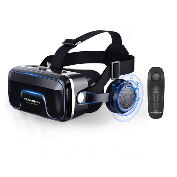 

google cardboard vr shinecon pro version vr virtual reality 3d glasses +smart bluetooth wireless remote control gamepad