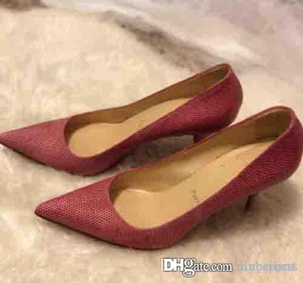 bridal shoes wedding party dress shoes lady pink pumps women red bottom high heels piaf lizard leather genuine leather pointed, Black
bridal shoes wedding party dress shoes lady pink pumps women red bottom high heels piaf lizard leather genuine leather pointed, Black
