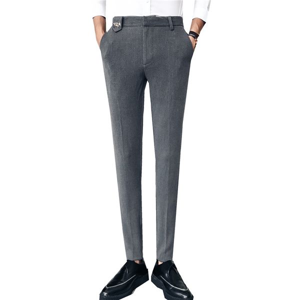 2019 new men's fashion business casual feet pants star accessories wild self-cultivation trend british wind overalls trousers, Black
2019 new men's fashion business casual feet pants star accessories wild self-cultivation trend british wind overalls trousers, Black