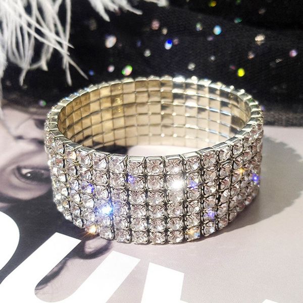fashion bright shiny single row multi-row inlaid zircon elastic bangles woman's princess style bangles wholesale and retail, Black
fashion bright shiny single row multi-row inlaid zircon elastic bangles woman's princess style bangles wholesale and retail, Black
