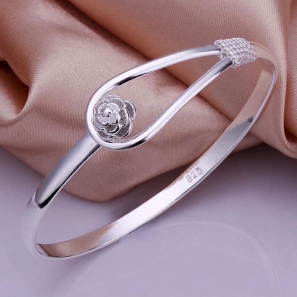 bangle silver color exquisite gorgeous fashion wedding women lady bracelet charm stamped nice birthday gift, Black
bangle silver color exquisite gorgeous fashion wedding women lady bracelet charm stamped nice birthday gift, Black