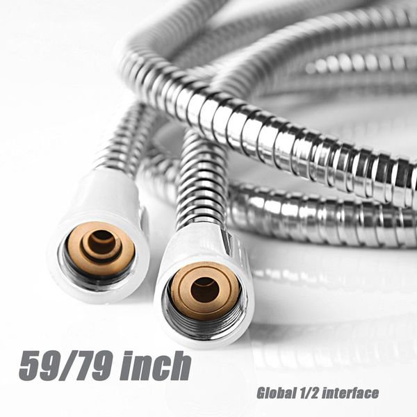 

General Flexible Soft Water Pipe 1.5m or 2m Rainfall Common Shower Hose Chrome Plating Shower Pipe Bathroom Accessories