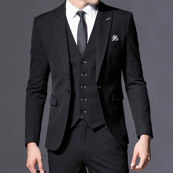 3 piece slim fit boyfriend men suits for wedding prom black custom made groom tuxedos with peaked lapel man fashion clothes 2020, White;black
3 piece slim fit boyfriend men suits for wedding prom black custom made groom tuxedos with peaked lapel man fashion clothes 2020, White;black