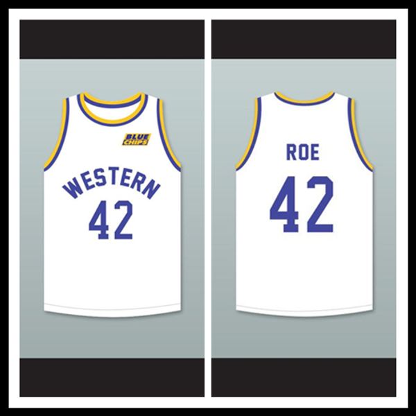 Anthony C Hall Tony the Point Shaver 44 Western University White Basketball Jersey with Blue Chips Patch 
Anthony C Hall Tony the Point Shaver 44 Western University White Basketball Jersey with Blue Chips Patch