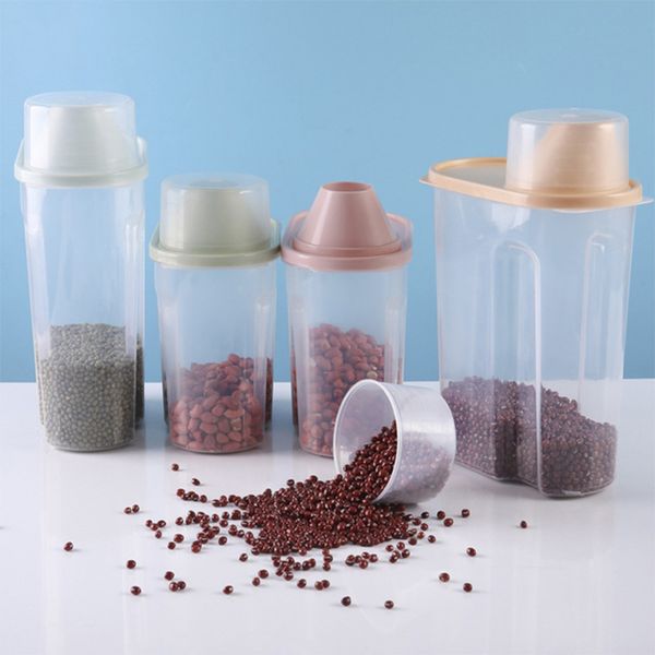 large rice cereal bean dry storage jars sealed grain container with lid sealed box household storage organization
large rice cereal bean dry storage jars sealed grain container with lid sealed box household storage organization