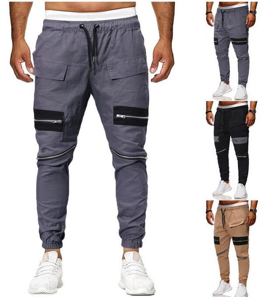 Spring Autumn Streetwear Casual Male Trousers Multi-pocket Pants Fitness Workout Elastic Pants pantalon hommes Zipper Design Long Pants
Spring Autumn Streetwear Casual Male Trousers Multi-pocket Pants Fitness Workout Elastic Pants pantalon hommes Zipper Design Long Pants