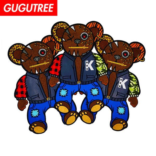 gugutree towel embroidery big bear patch animal cartoon patches badges applique patches for clothing dxl-85, Black
gugutree towel embroidery big bear patch animal cartoon patches badges applique patches for clothing dxl-85, Black