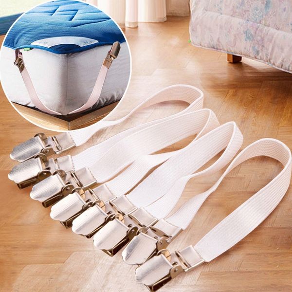 4pcs/set bed sheet fasteners clip chrome metal grippers mattress strong elastic band bed sheet holder
4pcs/set bed sheet fasteners clip chrome metal grippers mattress strong elastic band bed sheet holder