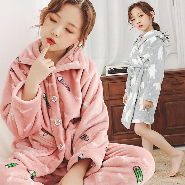 girls night robe children's autumn and winter pajamas kids leisure wear girls night gown, Blue;red
girls night robe children's autumn and winter pajamas kids leisure wear girls night gown, Blue;red
