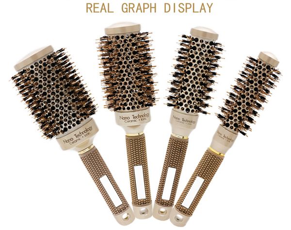 4 size professional salon styling tools round hair comb hair dressing curling brushes ceramic iron hair brush curler magic comb, Silver
4 size professional salon styling tools round hair comb hair dressing curling brushes ceramic iron hair brush curler magic comb, Silver