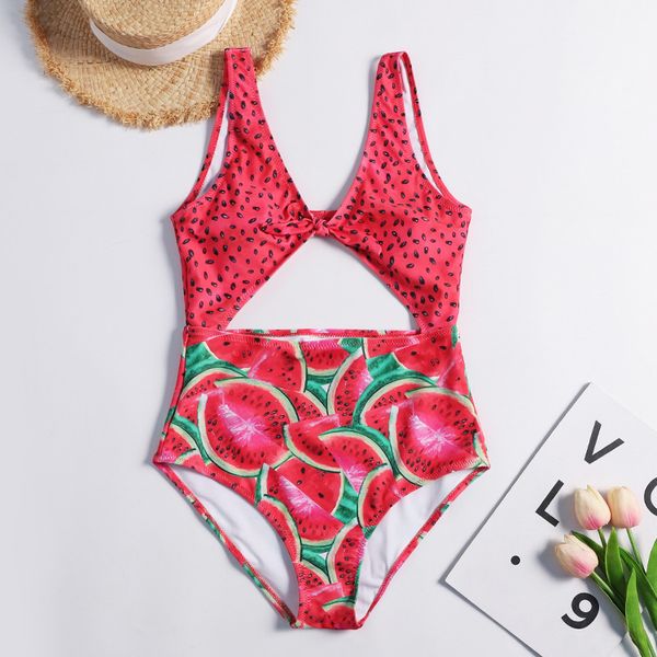 watermelon print women one piece swimsuit push up swimwear bow knotted bodysuits hollow out padded bathing suit monokini, White;black
watermelon print women one piece swimsuit push up swimwear bow knotted bodysuits hollow out padded bathing suit monokini, White;black