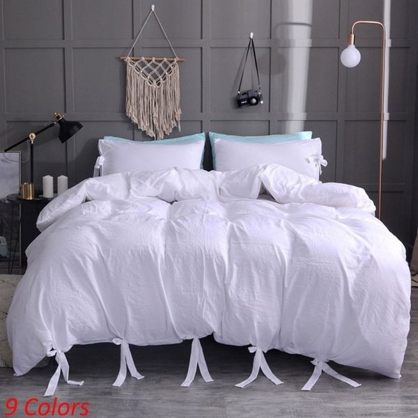 9 colors lacing solid faux washed cotton soft duvet cover with pillowcase set 4 size single twin king bedding
9 colors lacing solid faux washed cotton soft duvet cover with pillowcase set 4 size single twin king bedding