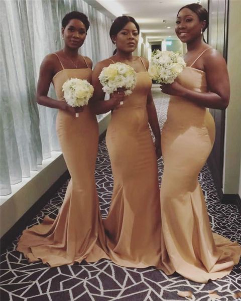 south african nigeria bridesmaids dresses spaghetti strap mermaid sleeveless long formal prom gowns country gold bridesmaid dress 2019, White;pink
south african nigeria bridesmaids dresses spaghetti strap mermaid sleeveless long formal prom gowns country gold bridesmaid dress 2019, White;pink