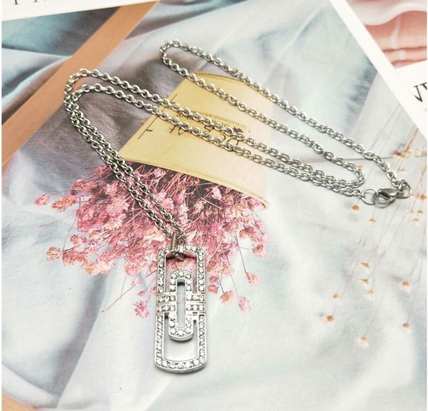 pendant necklaces ins long paperclip women europe personality fashion accessories chains stainless steel necklace, Silver
pendant necklaces ins long paperclip women europe personality fashion accessories chains stainless steel necklace, Silver