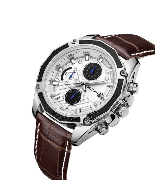 megir men watch new luxury relogio masculino multi-function calendar timer explosion sports waterproof brand men's watch, Slivery;brown
megir men watch new luxury relogio masculino multi-function calendar timer explosion sports waterproof brand men's watch, Slivery;brown