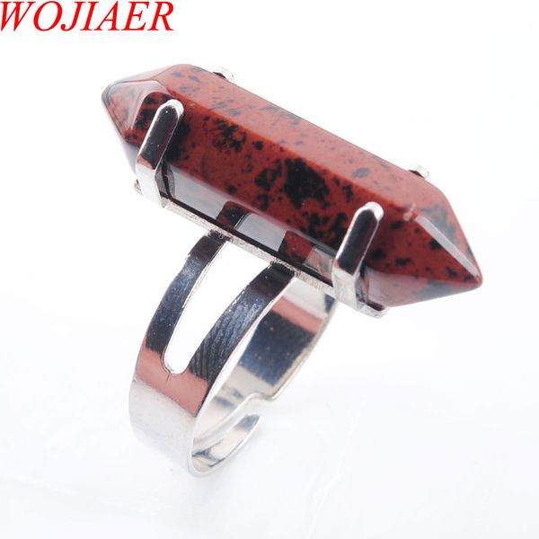 wojiaer unique ring for women natural jaspers stone beads rings silver color party jewelry dx3029, Golden;silver
wojiaer unique ring for women natural jaspers stone beads rings silver color party jewelry dx3029, Golden;silver