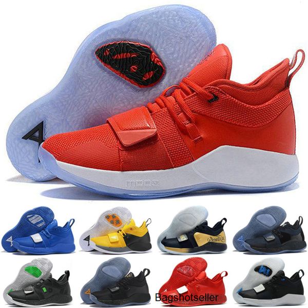 2020 new pg 2.5 playstation wolf grey shoes for sales new paul george kids basketball shoes ing, Black