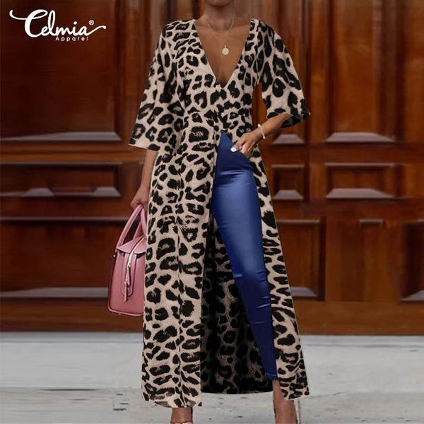 celmia sexy leopard печати платье женщины vintage длинные топ женский v-образным вырезом high split рубашка партия maxi vestidos robe femme, Black;gray
celmia sexy leopard печати платье женщины vintage длинные топ женский v-образным вырезом high split рубашка партия maxi vestidos robe femme, Black;gray