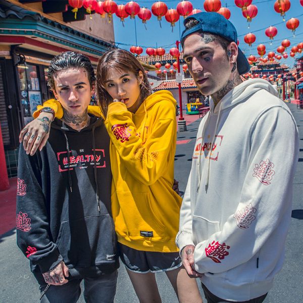 new oversize loose casual printing men and women couple hooded sweatshirt hip-hop top, Black
new oversize loose casual printing men and women couple hooded sweatshirt hip-hop top, Black