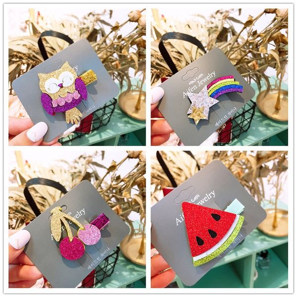 2018 new cute cartoon fruit hairpin girls kids hair clips barrette accessories for children hairclip hairgrip headdress headwear, Black;brown
2018 new cute cartoon fruit hairpin girls kids hair clips barrette accessories for children hairclip hairgrip headdress headwear, Black;brown