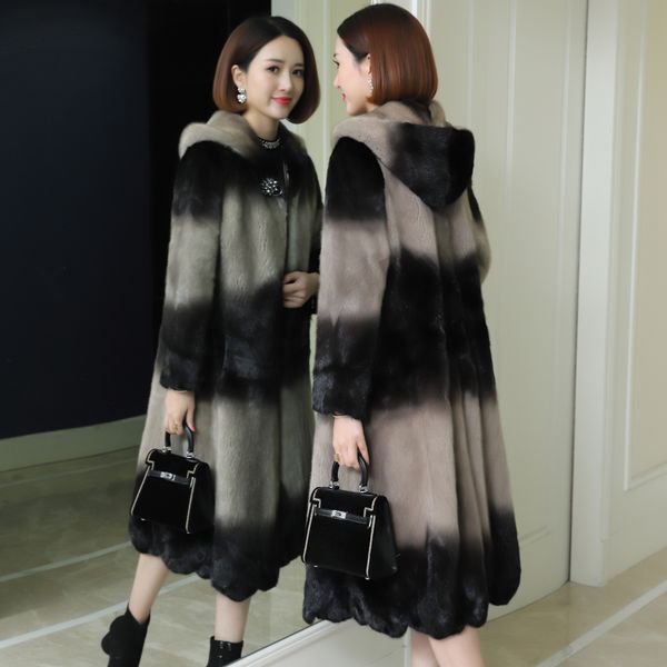 women's fur & faux 2021 women winter real coat long natural mink coats jackets female plus size warm clothes hooded high quality, Black
women's fur & faux 2021 women winter real coat long natural mink coats jackets female plus size warm clothes hooded high quality, Black