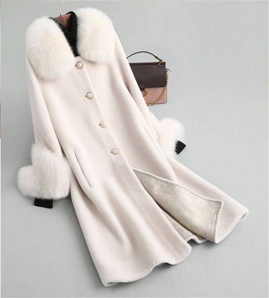 a19003 lady real wool sheep shearing fur coat jacket women collar winter warm genuine fur coats tench parka, Black
a19003 lady real wool sheep shearing fur coat jacket women collar winter warm genuine fur coats tench parka, Black