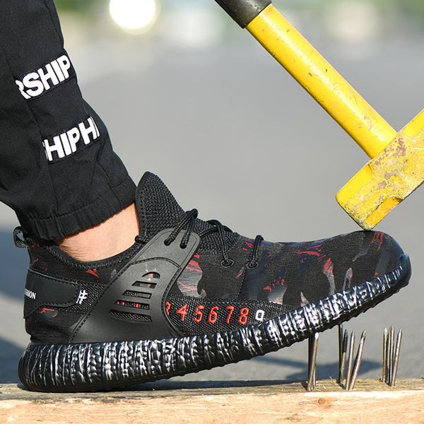 work safety boot men sneakers steel toe boots safety shoes men boots work shoes anti-smashing indestructible ing, Black
work safety boot men sneakers steel toe boots safety shoes men boots work shoes anti-smashing indestructible ing, Black