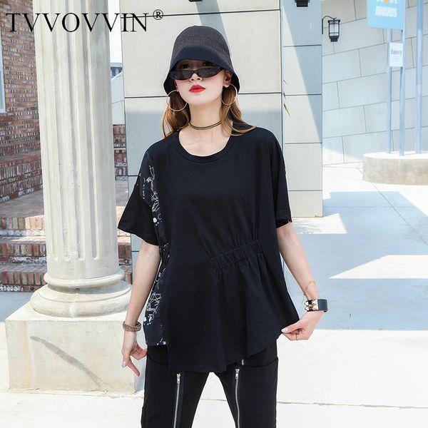 tvvovvin 2020 summer new casual o-neck t-shirt pullover irregular print patchwork streetwear pleated fashion personality a275, White
tvvovvin 2020 summer new casual o-neck t-shirt pullover irregular print patchwork streetwear pleated fashion personality a275, White