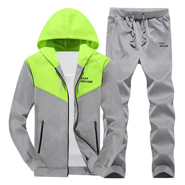 patchwork men's tracksuit autumn men sets spring suit sweatshirt +sweatpants brand clothing 2 pieces sets slim tracksuit new, Gray
patchwork men's tracksuit autumn men sets spring suit sweatshirt +sweatpants brand clothing 2 pieces sets slim tracksuit new, Gray