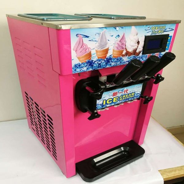 1200w ice cream maker 3 flavors soft ice cream machine 18l/h yellow/pink/stainless steel yogurt ice cream r22 ce
1200w ice cream maker 3 flavors soft ice cream machine 18l/h yellow/pink/stainless steel yogurt ice cream r22 ce