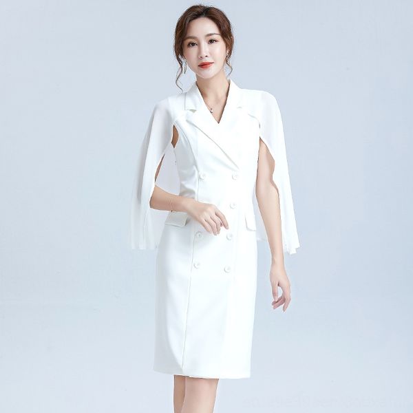 2020 women's flying sleeve suit collar mid-style dress high waist double-breasted stitching suit dress women
2020 women's flying sleeve suit collar mid-style dress high waist double-breasted stitching suit dress women