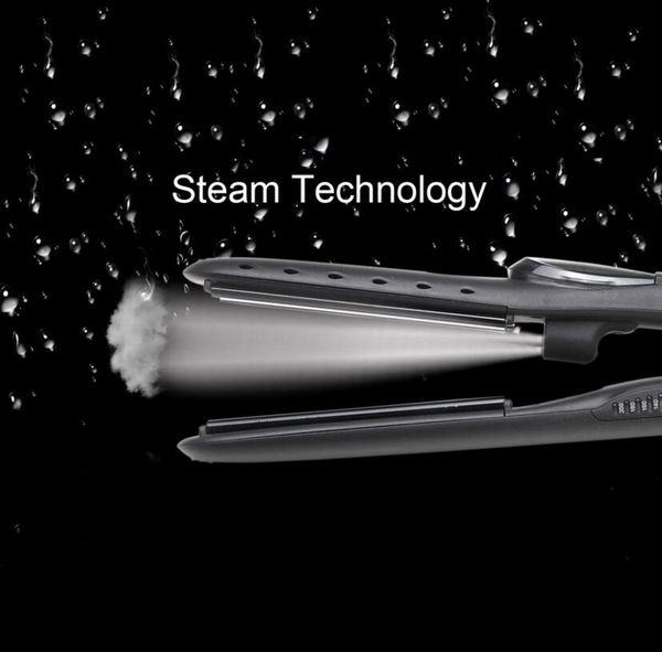 nano professional flat hair straightener iron electric ceramic fast heat comb steam hair straighter curling hairstyling salon, Black
nano professional flat hair straightener iron electric ceramic fast heat comb steam hair straighter curling hairstyling salon, Black