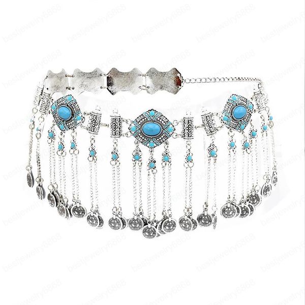 bohemian national style with coin pendant waist chain black green color rhinestone hollow dance accessories body chain, Silver
bohemian national style with coin pendant waist chain black green color rhinestone hollow dance accessories body chain, Silver