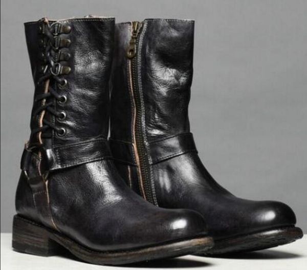 charm2019 zapatos sapato women boots mid-calf ladies chaussure vintage pu leather booties lace up ladies matin shoes ab0097, Black
charm2019 zapatos sapato women boots mid-calf ladies chaussure vintage pu leather booties lace up ladies matin shoes ab0097, Black