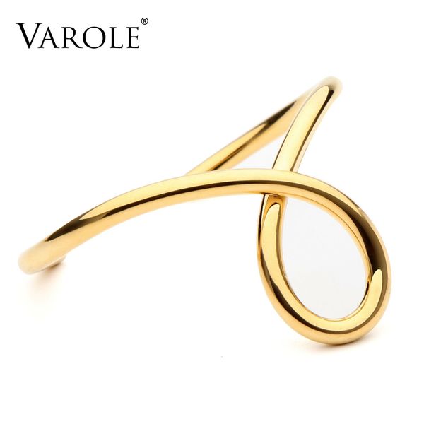varole simple lines exaggerated bracelets & bangles for women cuff bangle gold/silver colors noeud armband pulseiras j190703, Black
varole simple lines exaggerated bracelets & bangles for women cuff bangle gold/silver colors noeud armband pulseiras j190703, Black