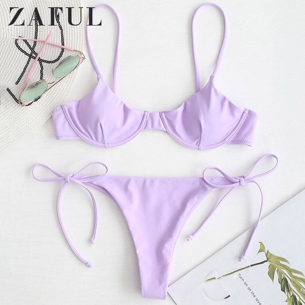 zaful spaghetti straps bikini set thong bikini tie side underwire low waist swimwear women swimming suit for women
zaful spaghetti straps bikini set thong bikini tie side underwire low waist swimwear women swimming suit for women